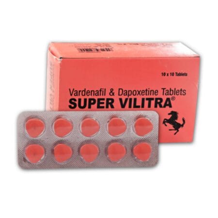 Super Vilitra 80 Vardanafil-20mg Depoxetine Hidrochloride-60mg 10tab